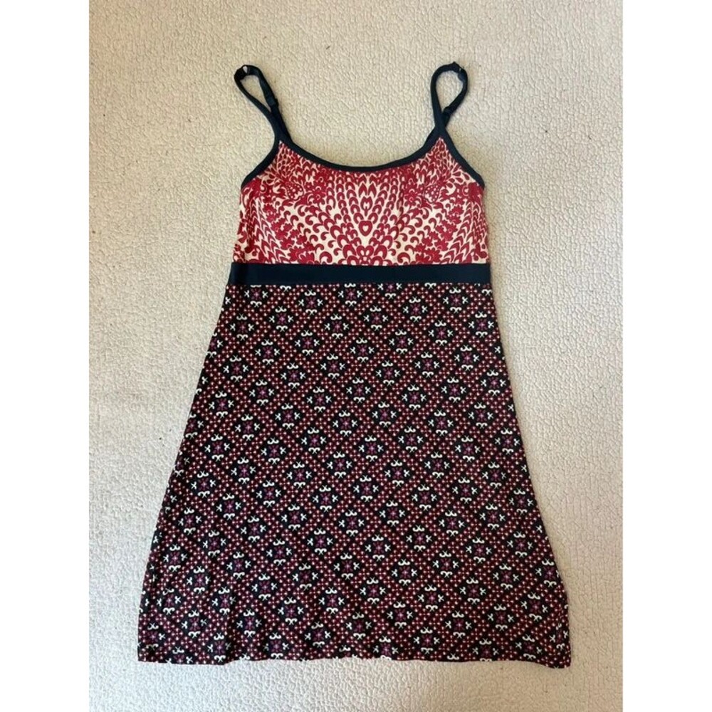 Vintage Athleta Red & Blue Hiking Tank Dress Womens XXS